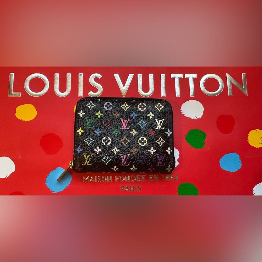 Louis Vuitton Takashi Murakami Zippy Compact Wallet Multicolor - Picture 1 of 10